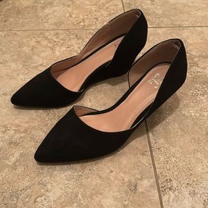 Journey Collection JC Lenox Black Women’s Shoes Heels Size 7.5 NEW